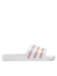 Adidas Klapki adilette Aqua EF1730 Biały. Białe klapki adidas, bez wzorów, z tworzywa sztucznego, sportowe, bez obcasa, bez zapięcia. Za 119.99 zł.