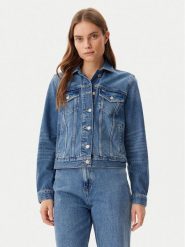 Tommy Jeans Kurtka jeansowa DW0DW20570 Niebieski Regular Fit. Niebieskie kurtki Tommy Jeans, l, bez wzorów, z bawełny, bez kaptura. Za 349.99 zł.