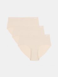 Damskie majtki UA PURE STRETCH NO SHOW HIPSTER-SOLID3PK 1383895-500 XL. Brązowe majtki sportowe Under Armour, s, bez wzorów, z materiału. Za 83.99 zł.