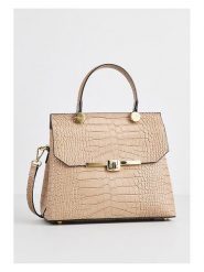 Christian Laurier Skórzana torebka "Emy" w kolorze beżowym - 27 x 19 x 12 cm rozmiar: onesize. Brązowe torebki klasyczne Christian Laurier, bez wzorów, z materiału, przez ramię, bez dodatków. Za 239.99 zł.