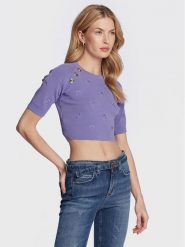 Pinko Sweter Gijon 100136 A0PV Fioletowy Regular Fit. Fioletowe swetry Pinko, xl, bez wzorów, z syntetyku, bez ramiączek. Za 1,639.00 zł.