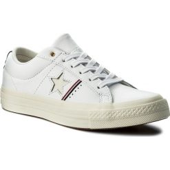 Tenisówki CONVERSE - One Star Ox 159694 C White/Enamel Red/Egred. Białe trampki Converse, bez wzorów, z gumy, bez zapięcia, tenisowe. W wyprzedaży za 259.00 zł.