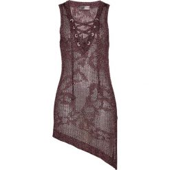 Top dzianinowy bonprix czerwony klonowy - srebrny. Topy marki 4f. Za 79.99 zł.