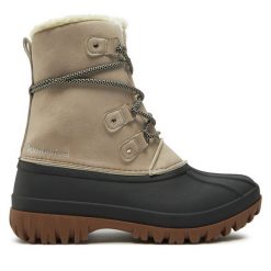 Śniegowce Kimberfeel. Brązowe śniegowce Kimberfeel, bez wzorów, bez zapięcia. Za 369.99 zł.