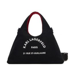 Torebka KARL LAGERFELD. Czarne torebki klasyczne KARL LAGERFELD, bez wzorów, klasyczne, bez dodatków. Za 339.99 zł.