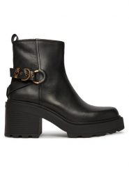 PINKO Botki Altea 03 SD0551P001 Czarny. Czarne botki Pinko, bez wzorów, ze skóry, bez obcasa, na słupku, bez zapięcia. Za 1,399.00 zł.