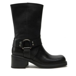 Botki Vagabond Shoemakers. Czarne botki Vagabond Shoemakers, bez wzorów, bez obcasa, na słupku, bez zapięcia. Za 579.99 zł.