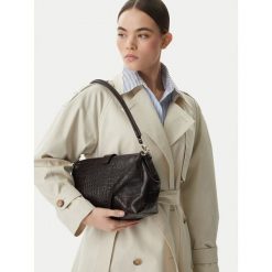 Torebka Balagan. Brązowe torebki klasyczne BALAGAN, bez wzorów, klasyczne, bez dodatków. Za 999.99 zł.