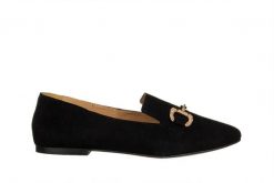 Półbuty Bayla-159 4959 003-P Czarny Zamsz 159194, Skóra naturalna - 37. Czarne półbuty wsuwane Bayla, na lato, z aplikacjami, z materiału, bez obcasa, na płaskiej podeszwie. W wyprzedaży za 269.10 zł.