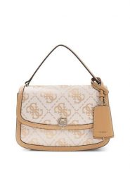 Guess Torebka 182665 Beżowy. Brązowe listonoszki Guess, z aplikacjami, bez dodatków. Za 584.99 zł.