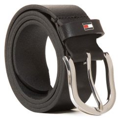 Pasek Damski Tommy Hilfiger. Czarne paski Tommy Hilfiger, bez wzorów. Za 199.99 zł.