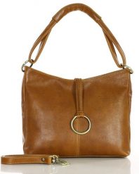 Shopperka skórzana MARCO MAZZINI 416a camelowa. Torebki klasyczne bez wzorów, ze skóry, do ręki, bez dodatków. Za 519.00 zł.