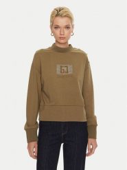 Gaudi Bluza 421BD64004 Khaki Regular Fit. Brązowe bluzy Gaudi, l, bez wzorów, z syntetyku, bez kaptura. Za 239.99 zł.