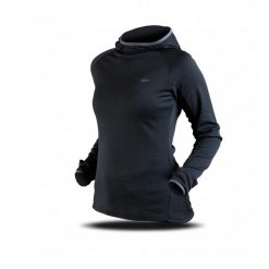 Bluza Trimm VERONA. Czarne bluzy TRIMM, na zimę, bez wzorów, z dzianiny, z kapturem, narciarskie. W wyprzedaży za 90.44 zł.