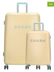 Charm Walizki (2 szt.) w kolorze żółtym rozmiar: onesize. Żółte walizki Charm. Za 434.99 zł.