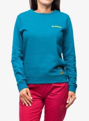 Bluza wspinaczkowa damska La Sportiva Climbing on the Moon Sweatshirt. Zielone bluzy La Sportiva, xs, bez wzorów, z bawełny, wizytowe, bez ramiączek, bez kaptura. Za 251.89 zł.