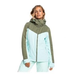 Kurtka narciarska damska Roxy Free Jet Block. Zielone kurtki narciarskie Roxy, na zimę, xl, bez wzorów, z poliesteru, bez kaptura, narciarskie. W wyprzedaży za 411.00 zł.
