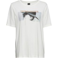 T-shirt z metalicznym nadrukiem bonprix biały. T-shirty marki bonprix. Za 24.99 zł.