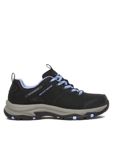 Skechers Trekkingi Trego 180119/BKPR Czarny. Czarne buty trekkingowe Skechers, bez wzorów, z materiału, bez zapięcia, trekkingowe. Za 279.99 zł.