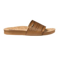 Klapki basenowe damskie REEF Cushion Scout Perf. Brązowe klapki Reef, bez wzorów, bez obcasa, bez zapięcia. Za 179.99 zł.