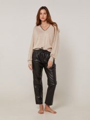 Rodier Sweter w kolorze beżowym rozmiar: XL. Brązowe swetry Rodier, xl, z aplikacjami, klasyczne, bez ramiączek. Za 335.82 zł.