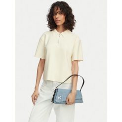 Torebka Karl Lagerfeld Jeans. Niebieskie torebki klasyczne Karl Lagerfeld Jeans, bez wzorów, z jeansu, klasyczne, bez dodatków. Za 709.99 zł.