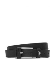 Emporio Armani Pasek Damski Y4S609 YQ19F 80001 Czarny. Czarne paski Emporio Armani, bez wzorów, ze skóry. Za 569.99 zł.