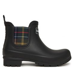 Kalosze Barbour. Czarne kalosze Barbour, bez wzorów, bez zapięcia. Za 249.99 zł.