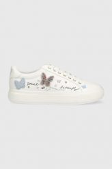 Aldo sneakersy Gwiri kolor biały 13543048.GWIRI. Białe buty sportowe lifestyle Aldo, bez wzorów, z gumy, sportowe, z okrągłym noskiem, bez zapięcia. Za 419.99 zł.