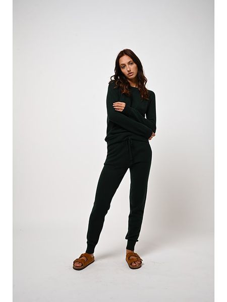 AUTHENTIC CASHMERE Kaszmirowy sweter "Etret" w kolorze ciemnozielonym rozmiar: L. Zielone swetry AUTHENTIC CASHMERE, l, bez wzorów, z kaszmiru, bez ramiączek. Za 347.99 zł.