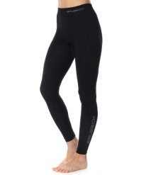 Spodnie damskie termoaktywne Brubeck EXTREME THERMO. Czarne spodnie narciarskie Brubeck, bez wzorów, z dzianiny, narciarskie. Za 119.99 zł.