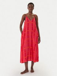 DKNY Koszula nocna YI60113 Różowy Regular Fit. Czerwone koszule nocne DKNY, l, bez wzorów, z wiskozy, bez ramiączek. Za 379.99 zł.