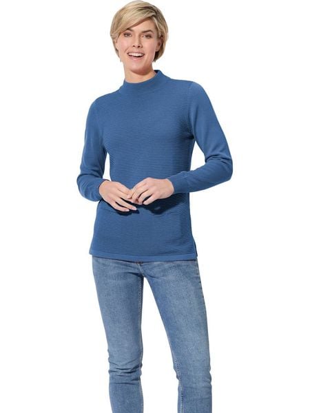 WITT WEIDEN Sweter w kolorze niebieskim rozmiar: 48. Niebieskie swetry WITT WEIDEN, bez wzorów, bez ramiączek. Za 34.99 zł.