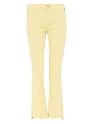 True Religion Dżinsy "Halle" - Slim fit - w kolorze żółtym rozmiar: W28. Żółte jeansy True Religion, z aplikacjami, klasyczne. Za 193.70 zł.