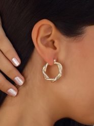 Luja Bijoux Pozłacane kolczyki-kreole rozmiar: onesize. Żółte kolczyki Luja Bijoux, pozłacane. Za 79.03 zł.