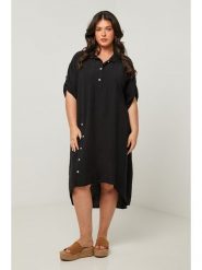 Curvy Lady Sukienka w kolorze czarnym rozmiar: 40/42. Czarne sukienki Curvy Lady, bez wzorów, klasyczne, bez kołnierzyka, bez ramiączek, midi. Za 141.19 zł.