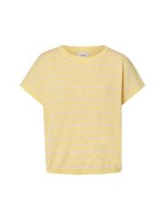 Nümph sweter z krótkim rękawem i lnem - NUKiki Kobiety Bawełna żółty, XXL. Żółte swetry Nümph, na lato, xxl, bez wzorów, z bawełny, eleganckie, bez ramiączek. Za 179.95 zł.