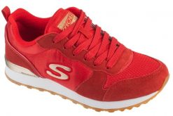 Buty sportowe Sneakersy damskie, OG 85 - Gold'n Gurl. Czerwone buty treningowe Skechers, bez wzorów, z materiału, przed kostkę, bez zapięcia, trekkingowe. Za 289.99 zł.