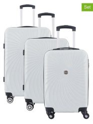 Geographical Norway 3-częściowy zestaw "Sunlighteo" w kolorze białym rozmiar: onesize. Białe walizki Geographical Norway. Za 347.99 zł.