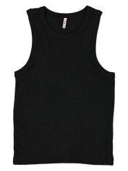 KIDS ONLY Top "Jill" w kolorze czarnym rozmiar: 146/152. Czarne topy KIDS ONLY, bez wzorów, z bawełny, bez kołnierzyka, bez ramiączek. Za 40.95 zł.