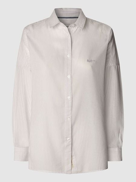 Pepe Jeans Koszula w kolorze lawendowo-białym rozmiar: S. Białe koszule Pepe Jeans, s, bez wzorów, z jeansu, bez kołnierzyka, bez ramiączek. Za 100.52 zł.