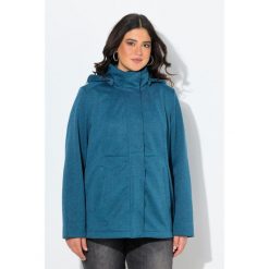 Damskie Kurtka softshell HYPRAR wodoodporna kaptur. Niebieskie kurtki przejściowe sportowe Ulla Popken, plus size, bez wzorów, z materiału, bez kaptura, trekkingowe. Za 479.99 zł.