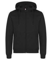 Clique Miami Hoody Full Zip bluza z zamkiem z mieszanki bawełny – Black. Czarne bluzy CLIQUE, xl, bez wzorów, z bawełny, bez ramiączek, z kapturem. Za 192.86 zł.