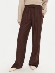 Marella Spodnie materiałowe Afona 2423136015 Brązowy Wide Leg. Brązowe spodnie materiałowe Marella, bez wzorów, z materiału. Za 449.99 zł.