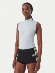 Adidas Body Adidas x Jennie Sheer LD8919 Niebieski jasny Slim Fit. Niebieskie body i gorsety adidas, bez wzorów, z bawełny, bez ramiączek. Za 239.99 zł.