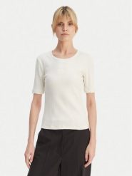Calvin Klein T-Shirt Varigated LV044F211G Écru Slim Fit. T-shirty Calvin Klein, xs, bez wzorów, z bawełny, bez kołnierzyka, bez ramiączek. Za 289.99 zł.