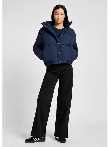 Lee Kurtka pikowana w kolorze granatowym rozmiar: S. Niebieskie kurtki Lee, s, bez wzorów, bez kaptura. Za 295.99 zł.