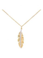 Revoni Złoty naszyjnik z diamentami - dł. 42 cm rozmiar: onesize. Żółte naszyjniki Revoni, z materiału, z diamentem, złote. Za 1,087.99 zł.