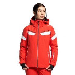 Kurtka narciarska damska CMP. Brązowe kurtki narciarskie CMP, na zimę, bez wzorów, bez kaptura, narciarskie. Za 549.99 zł.