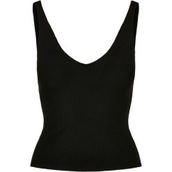 Damski tank top Urban Classics Rib. Czarne topy sportowe Urban Classics, bez wzorów. Za 152.50 zł.